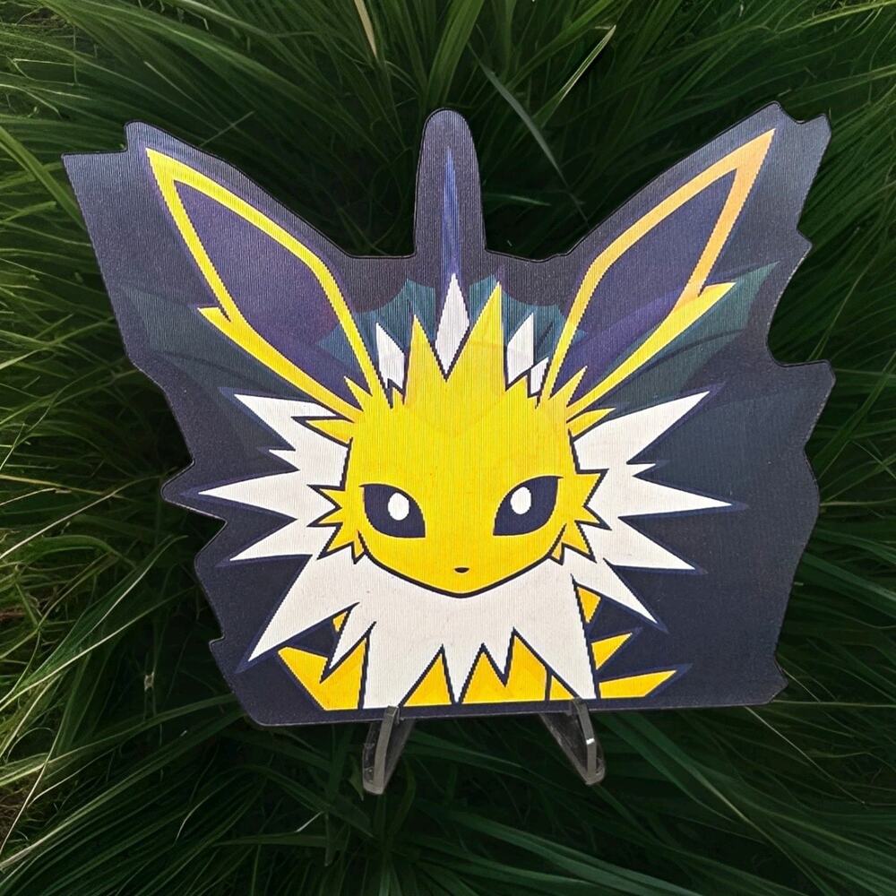 Pokemon Jolteon Flareon Vaporeon 3D Motion Lenticular Car Laptop Decal Sticker